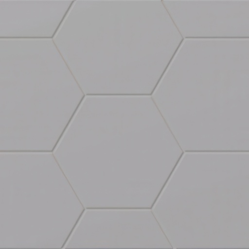 Imagine 6x7 Hexagon Matte Porcelain Tile (Imagine: Grey)