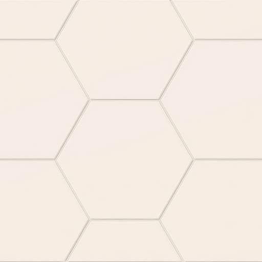Imagine 6x7 Hexagon Matte Porcelain Tile (Imagine: Ivory)
