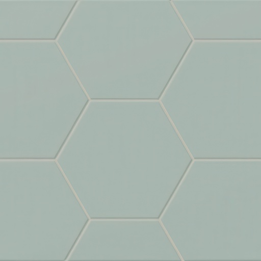 Imagine 6x7 Hexagon Matte Porcelain Tile (Imagine: Jade)