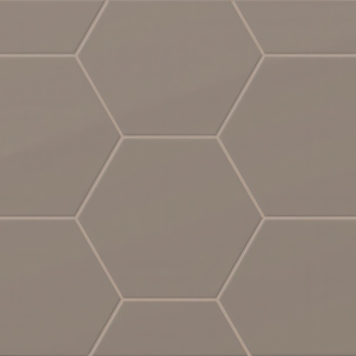 Imagine 6x7 Hexagon Matte Porcelain Tile (Imagine: Taupe)