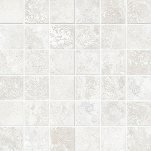 Fantasy 2X2 Natural or Lappato Finish Travertine Look Porcelain Mosaic Tile (Fantasy: Bianco, Natural)
