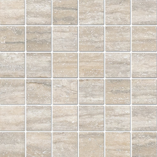 Fior Di Bosco 2x2 Vein Cut Travertine Look Porcelain Mosaic Tile (Fior Di Bosco: Argento)