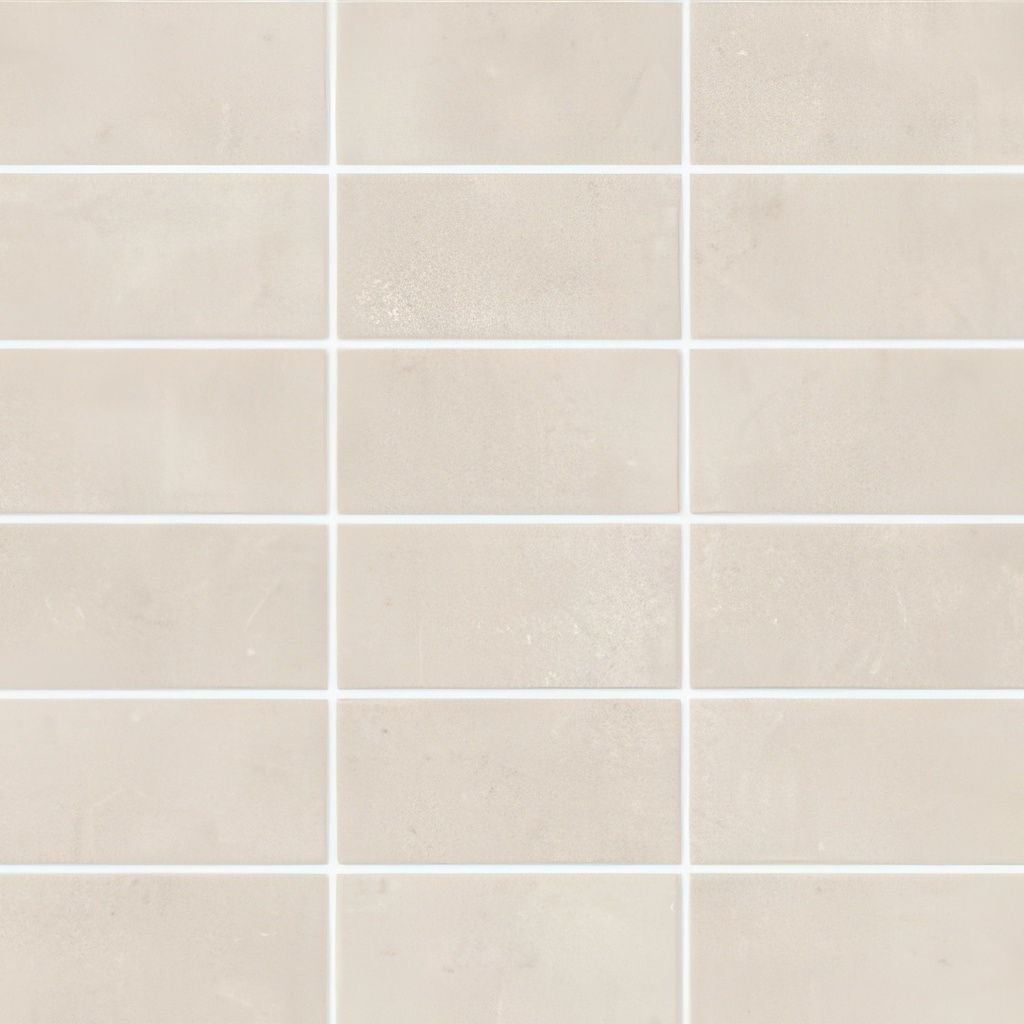 Influence 2X4 Stacked Matte Cement Look Porcelain Mosaic Tile