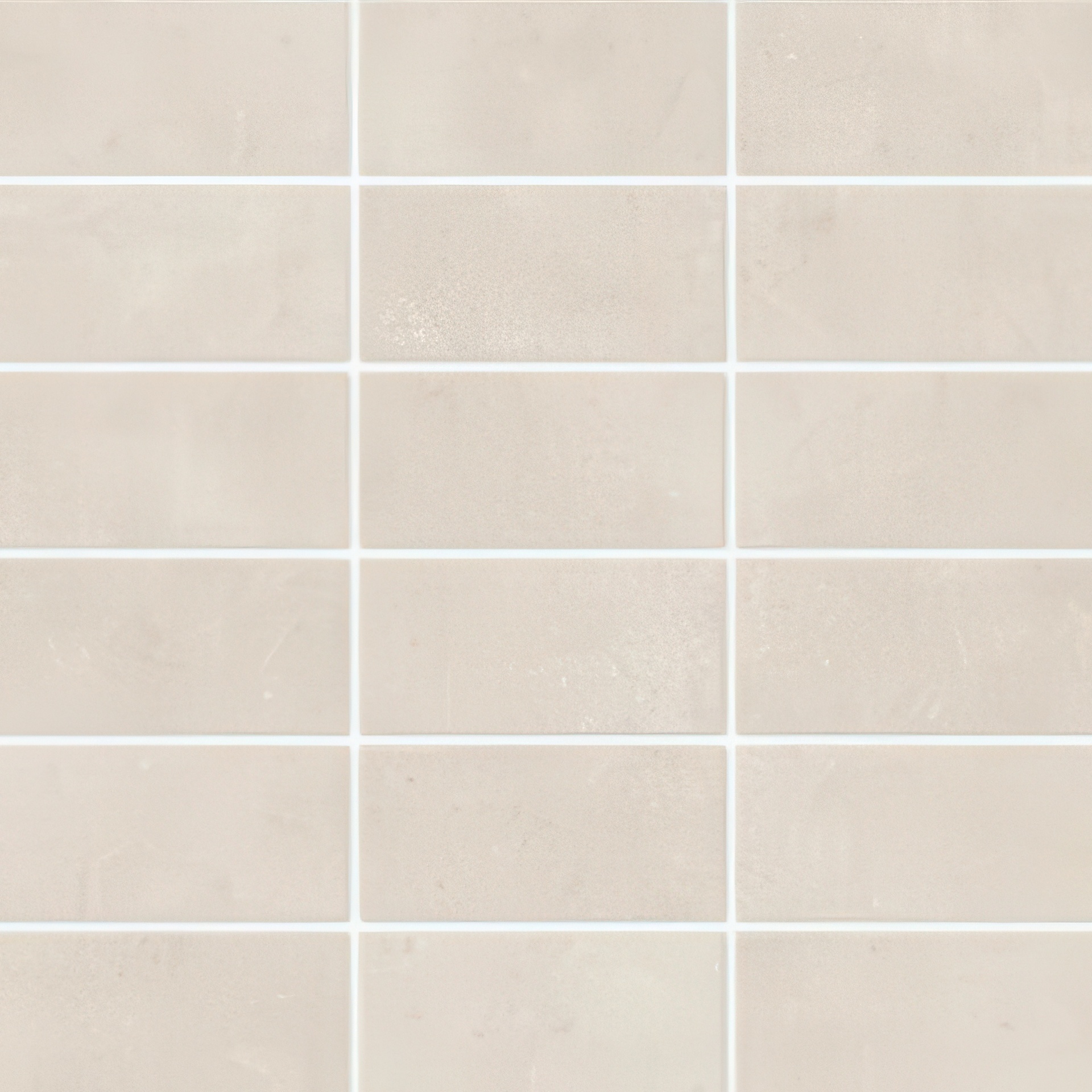Influence 2X4 Stacked Matte Cement Look Porcelain Mosaic Tile (Influence: Ivory)