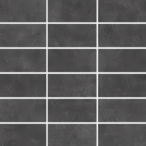 Influence 2X4 Stacked Matte Cement Look Porcelain Mosaic Tile (Influence: Midnight)