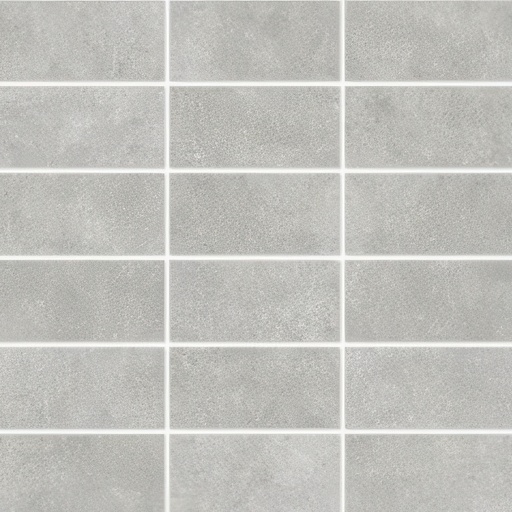 Influence 2X4 Stacked Matte Cement Look Porcelain Mosaic Tile (Influence: Silver Grey)