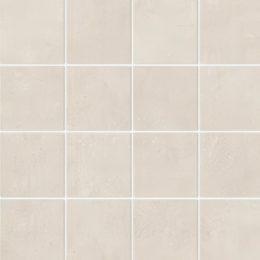 Influence 3X3 Matte Cement Look Porcelain Mosaic Tile (Influence: Ivory)
