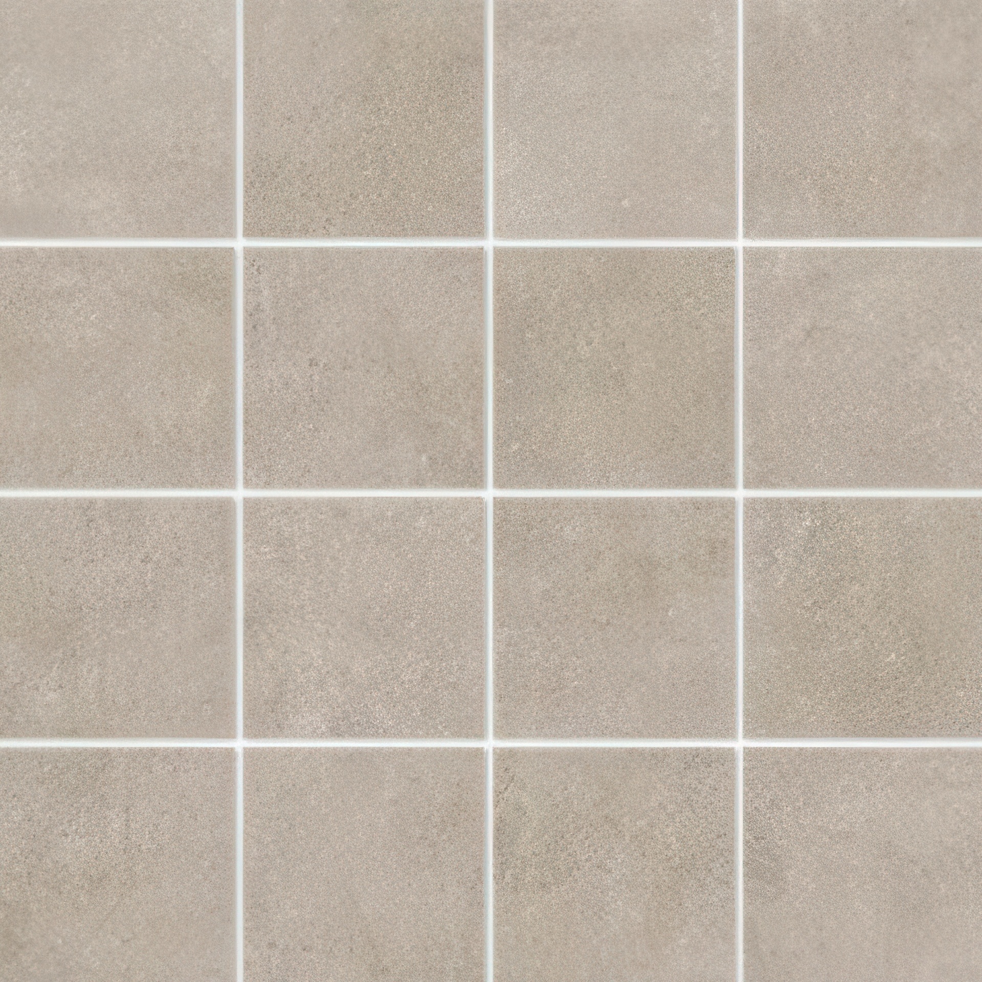 Influence 3X3 Matte Cement Look Porcelain Mosaic Tile (Influence: Sand)