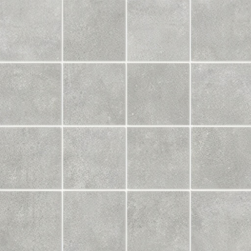 Influence 3X3 Matte Cement Look Porcelain Mosaic Tile (Influence: Silver Grey)