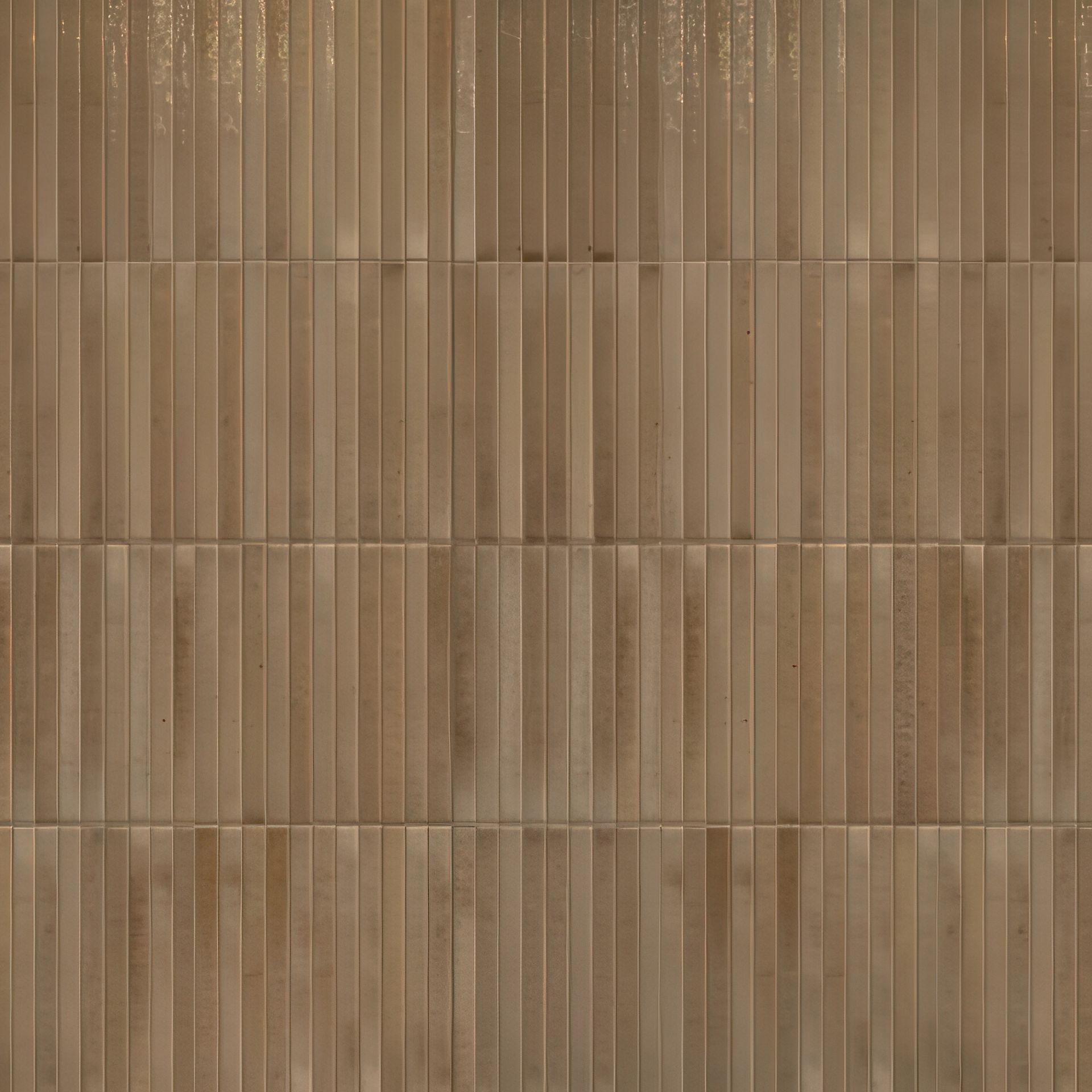 Linear 5x10 Glossy 3D Decorative Subway Tile (Linear: Curry)