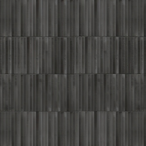 Linear 5x10 Glossy 3D Decorative Subway Tile (Linear: Liquirice)