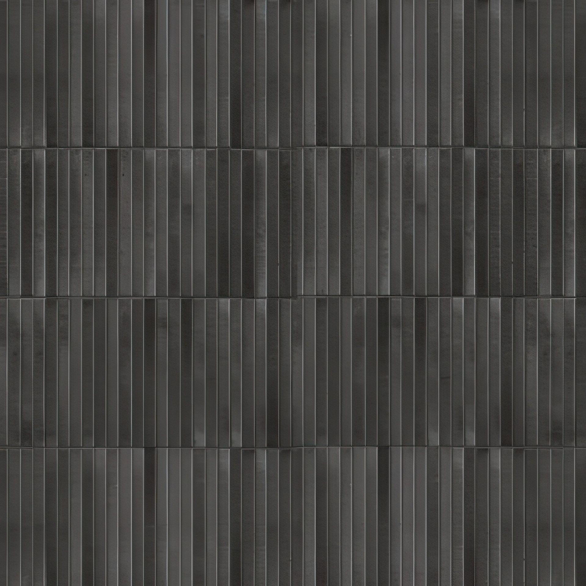 Linear 5x10 Glossy 3D Decorative Subway Tile (Linear: Liquirice)
