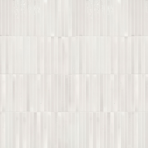 Linear 5x10 Glossy 3D Decorative Subway Tile (Linear: Milk)