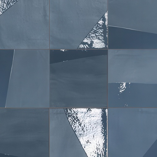 Vigor 5.25x5.25 Porcelain Deco Tile (Vigor: Azul, Double Glazed Deco)