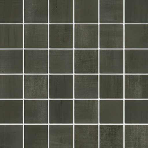 Rustic Metallic 2x2 Textured Finish Porcelain Mosaic Tile (Rusted Metallic: Charcoal)