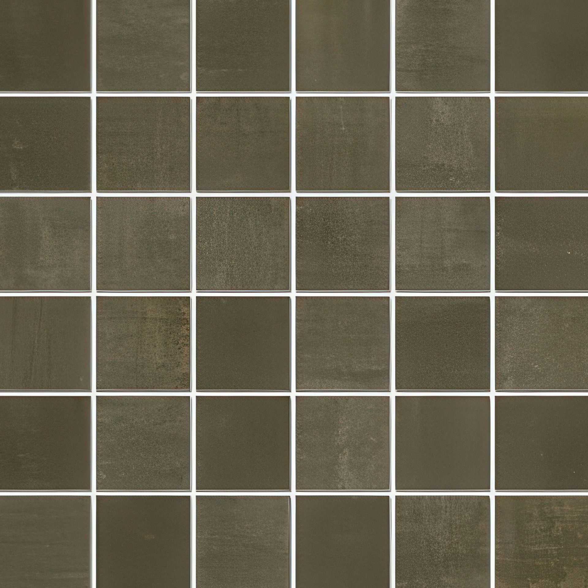 Rustic Metallic 2x2 Textured Finish Porcelain Mosaic Tile (Rusted Metallic: Mocha)