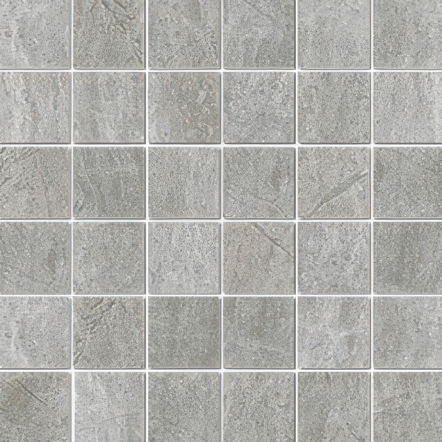 Malta 2x2 Matte Travertine Look Porcelain Mosaic Tile (Malta: Grey)