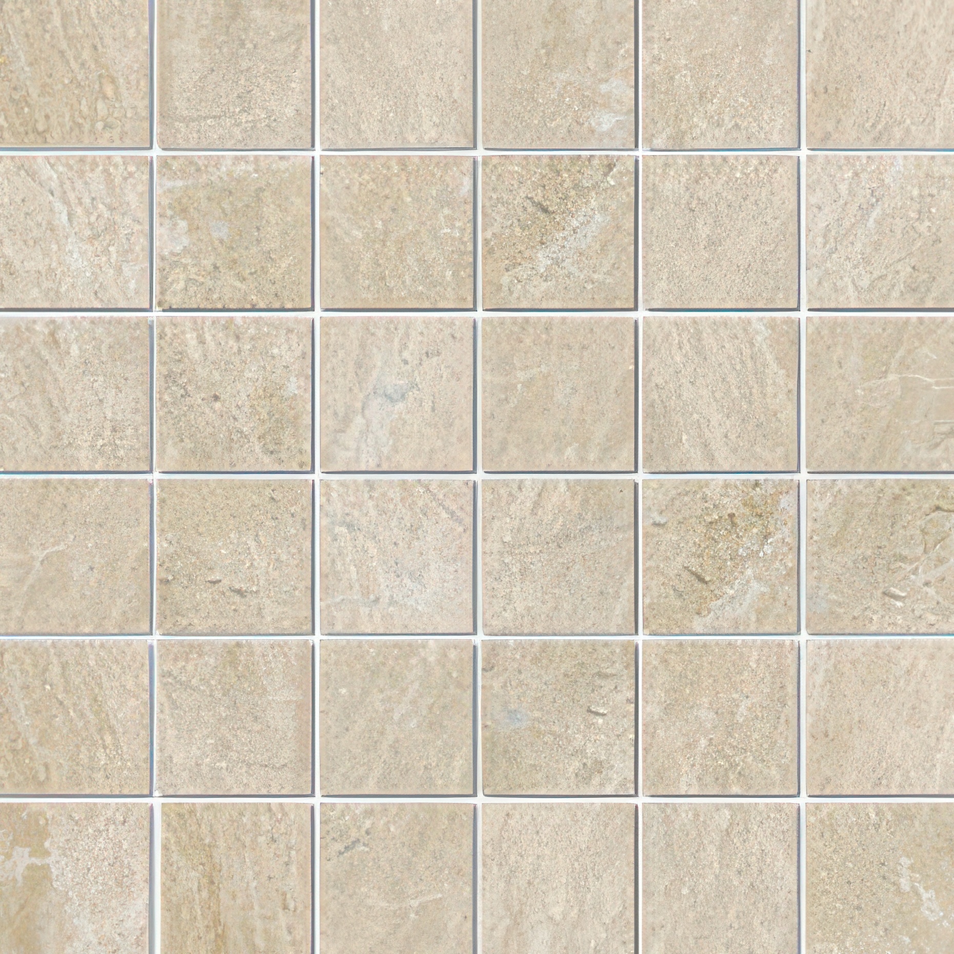 Malta 2x2 Matte Travertine Look Porcelain Mosaic Tile (Malta: Sand)