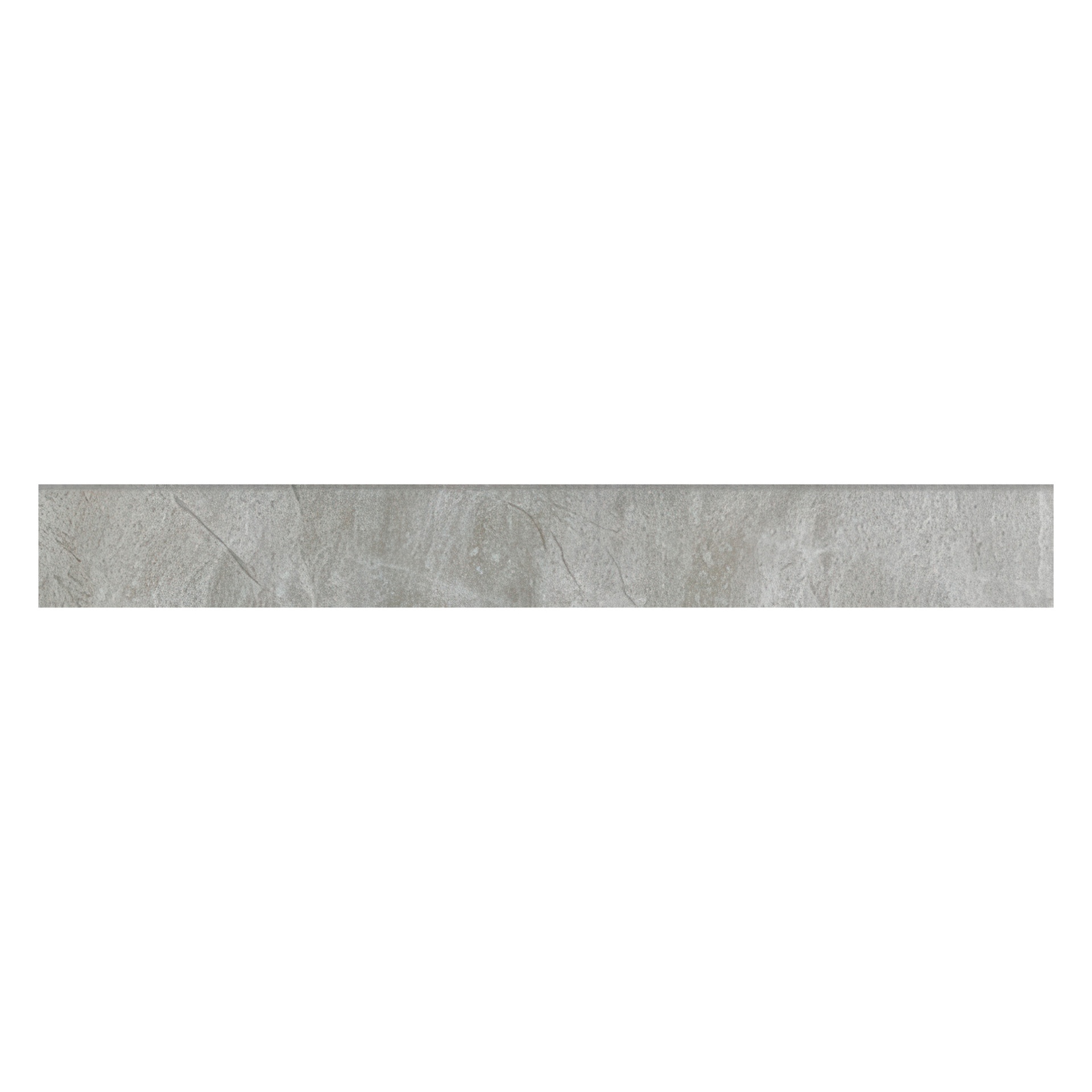 Malta 3x24 Matte Travertine Look Porcelain Bullnose Tile (Malta: Grey)