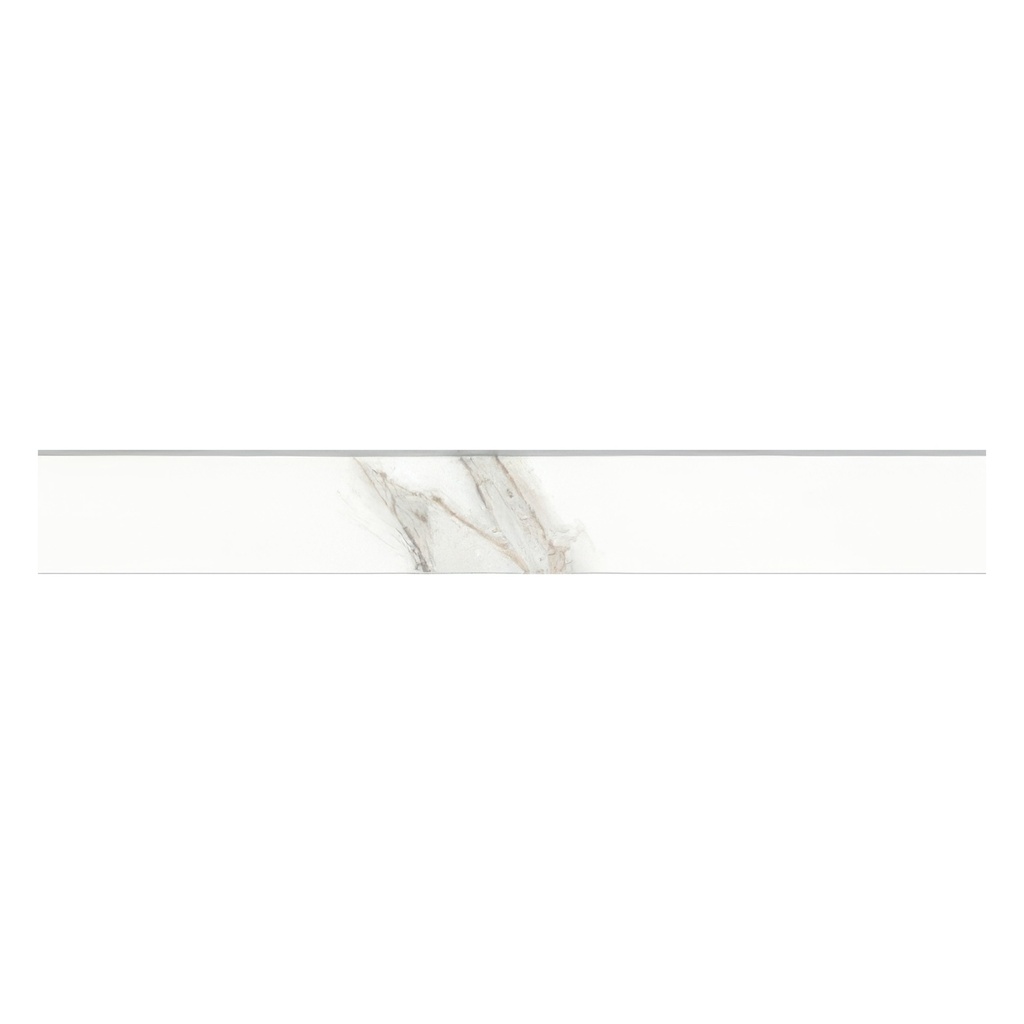 Voyage 3x24 Honed or Polished Marble Look Porcelain Bullnose Tile
