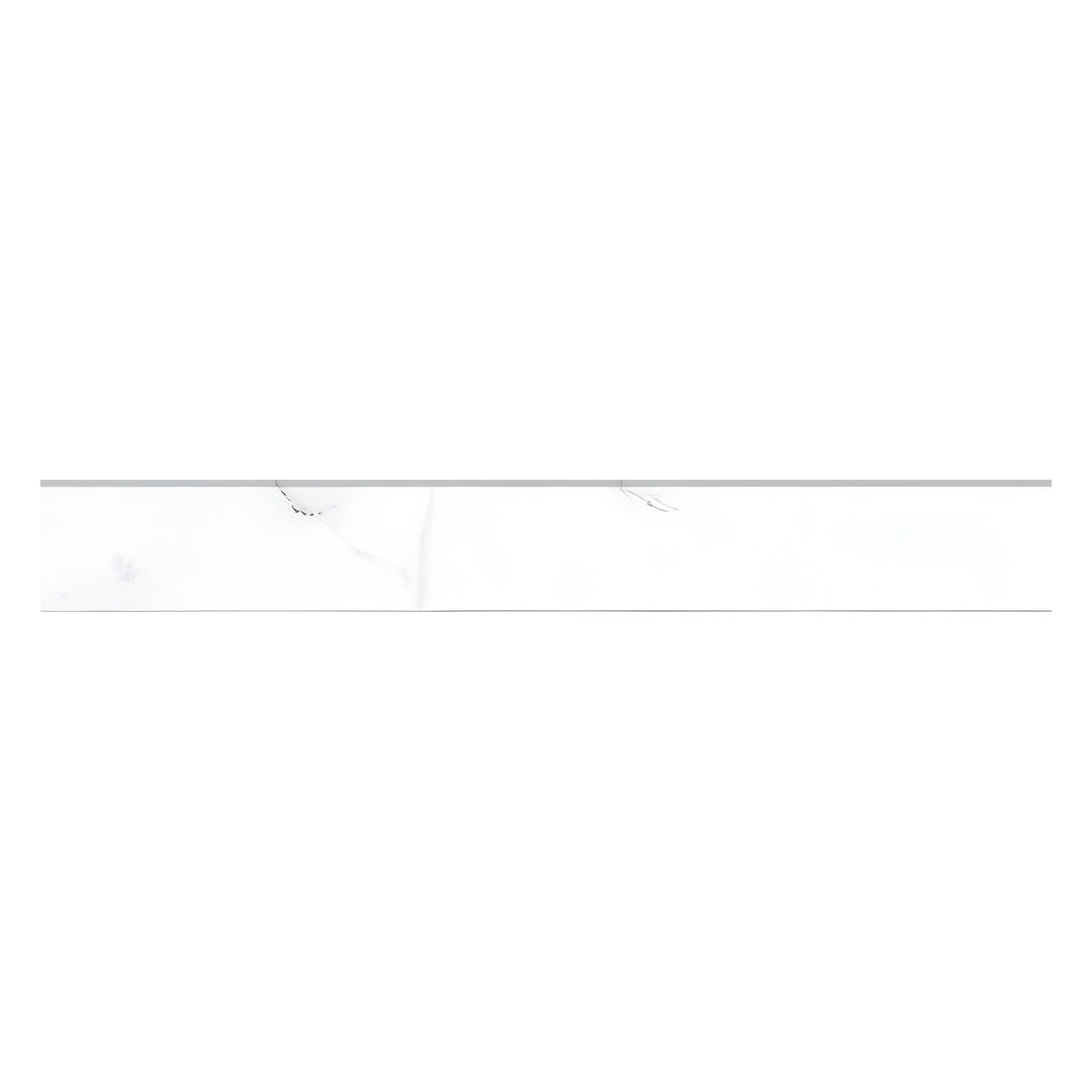 Voyage 3x24 Honed or Polished Marble Look Porcelain Bullnose Tile (Voyage: Statuario, Polished)