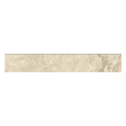 Verenna 4x24 Matte Travertine Look Porcelain Bullnose Tile (Verenna: Candido Soft)