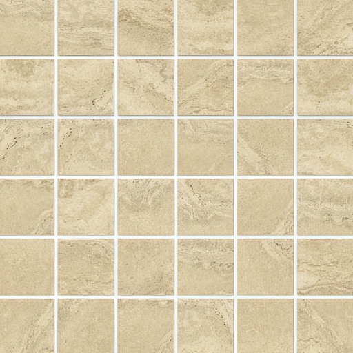 Verenna 2x2 Matte Travertine Look Porcelain Mosaic Tile (Verenna: Aureo Soft)