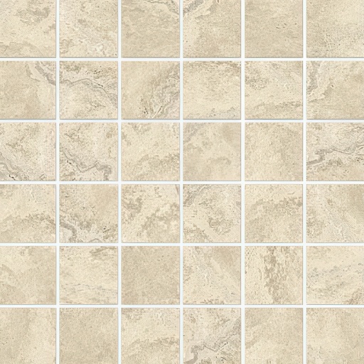 Verenna 2x2 Matte Travertine Look Porcelain Mosaic Tile (Verenna: Candido Soft)