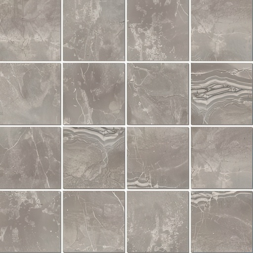 Luxe 3x3 Honed or Polished Luxury Stone Look Porcelain Mosaic Tile (Luxe: Greige, Honed)