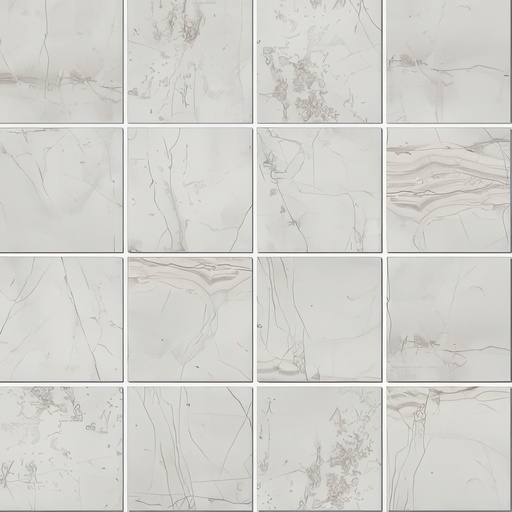 Luxe 3x3 Honed or Polished Luxury Stone Look Porcelain Mosaic Tile (Luxe: White, Polished)