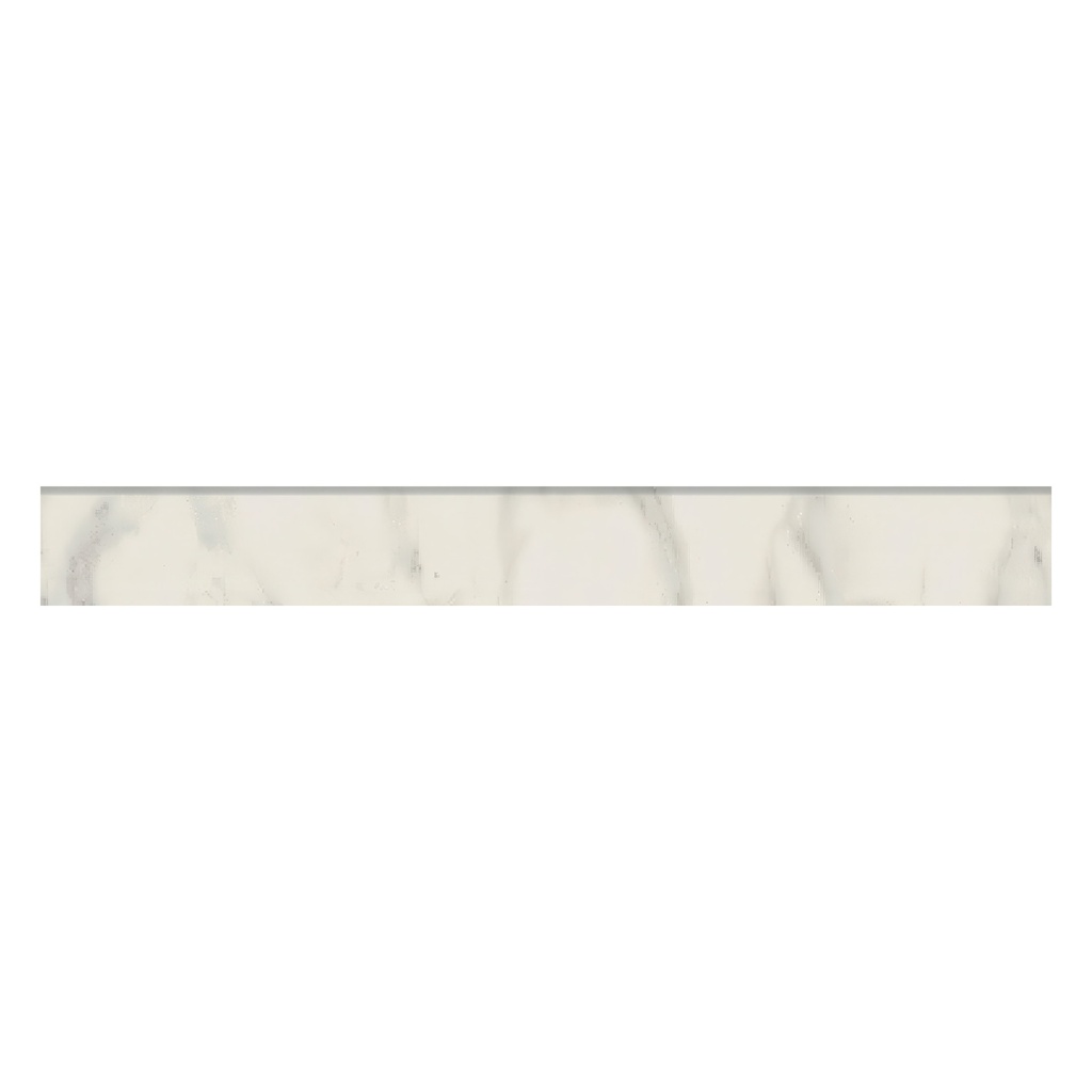 Luxe 4x24 Honed or Polished Luxury Stone Look Porcelain Bullnose Tile
