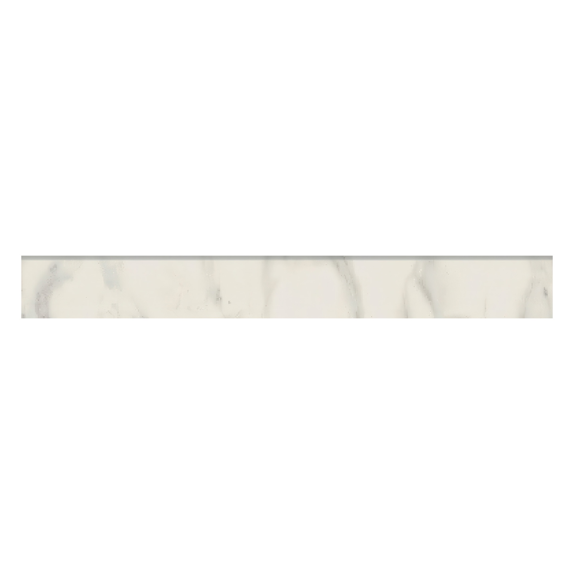 Luxe 4x24 Honed or Polished Luxury Stone Look Porcelain Bullnose Tile (Luxe: Calacatta, Polished)
