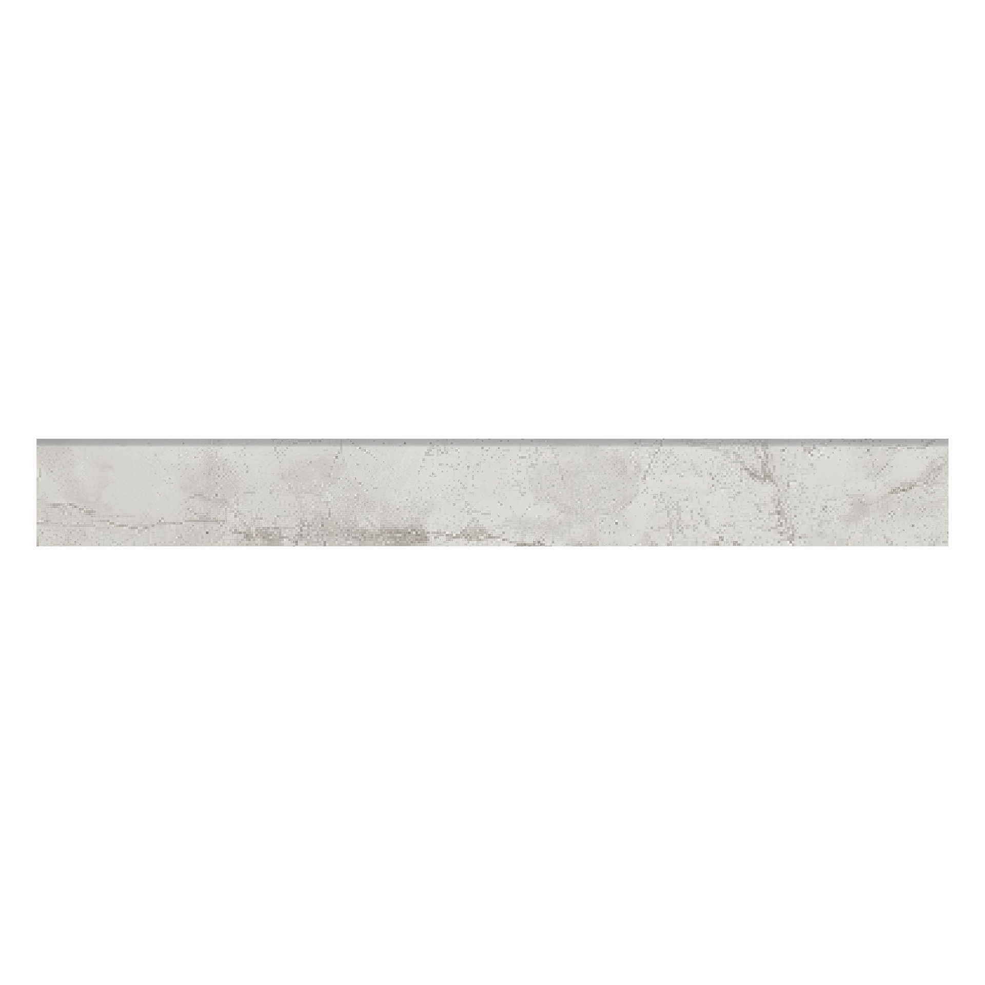 Luxe 4x24 Honed or Polished Luxury Stone Look Porcelain Bullnose Tile (Luxe: White, Polished)