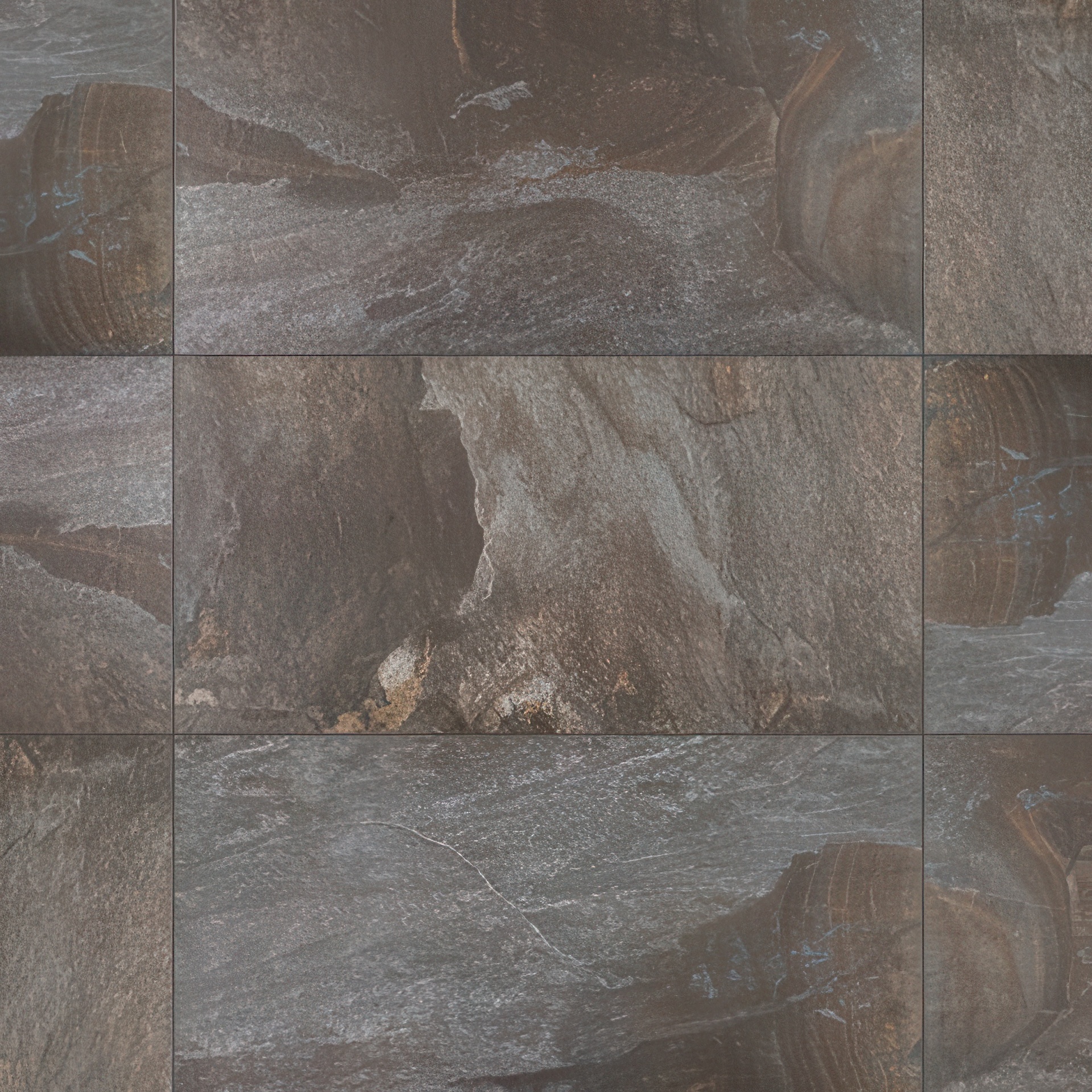 Mountain 24x48 Honed Slate Look Porcelain Tile (Mountain: Charcoal)