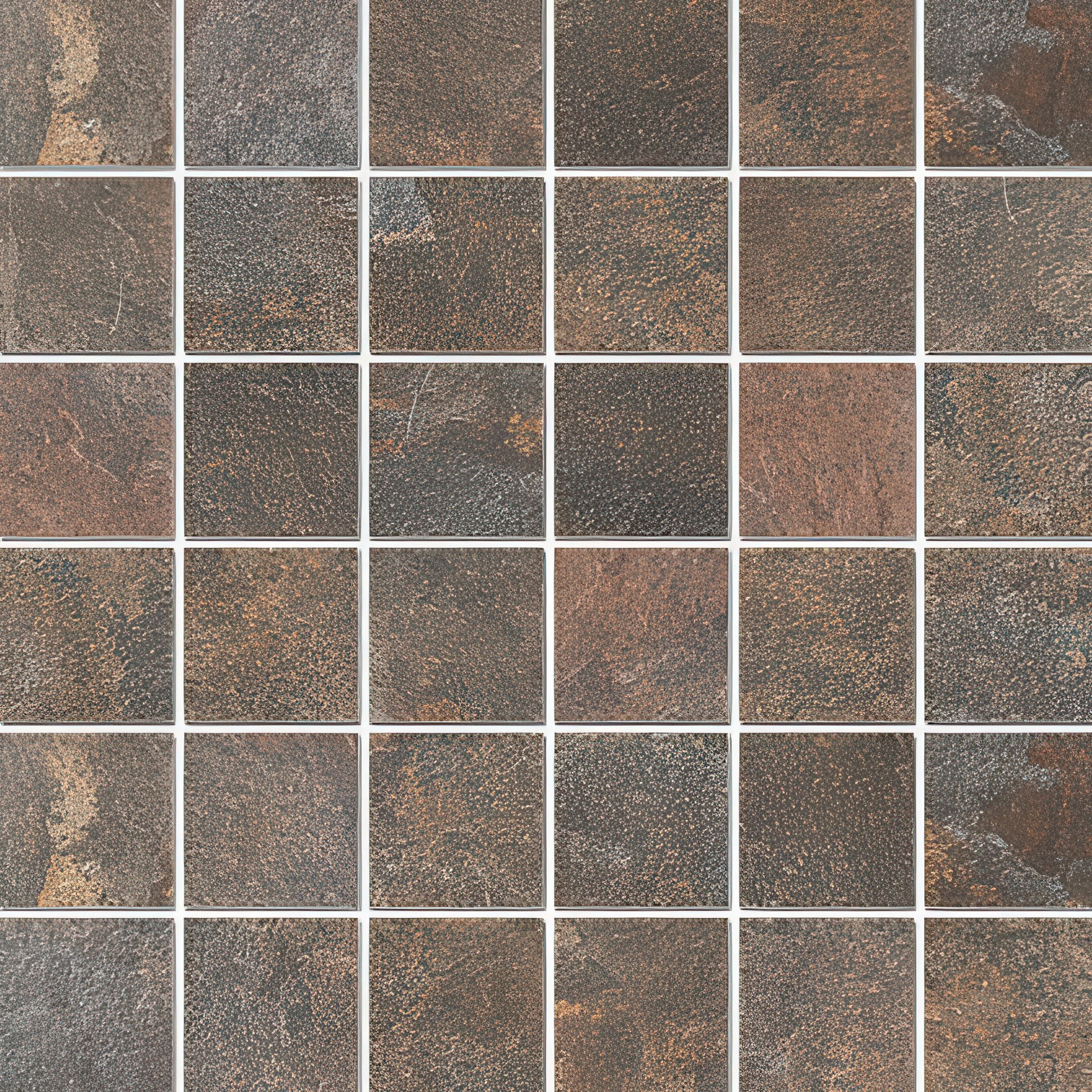 Mountain 2x2 Honed Slate Look Porcelain Mosaic Tile (Mountain: Multi)