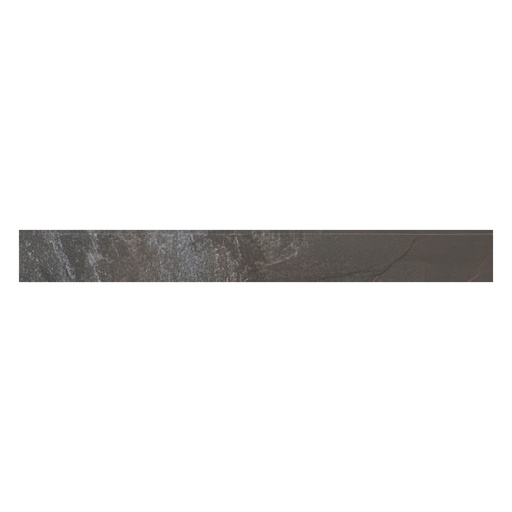 Mountain 3x24 Honed Slate Look Porcelain Bullnose Tile (Mountain: Charcoal)