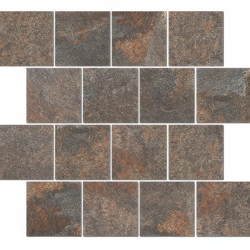 Mountain 3x3 Honed Slate Look Porcelain Brick Mosaic Tile (Mountain: Multi)
