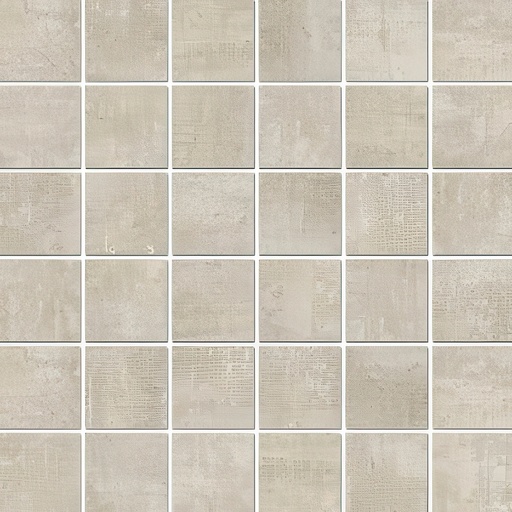 Needlepoint 2x2 Honed Cement Look Porcelain Mosaic Tile (Needlepoint: Latte)