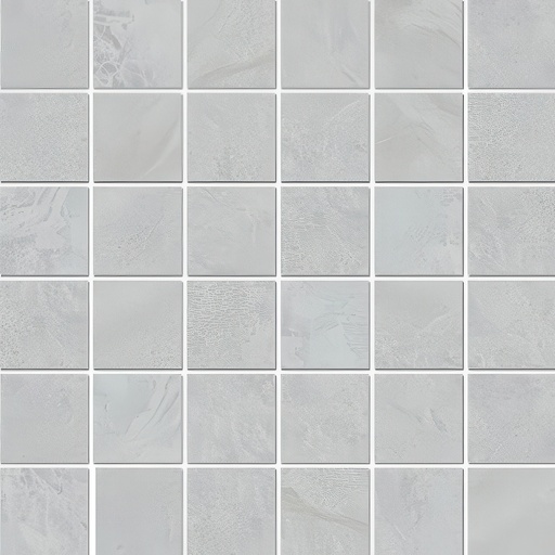 Oregon 2x2 Matte Stone Look Porcelain Mosaic Tile (Oregon: Silver)