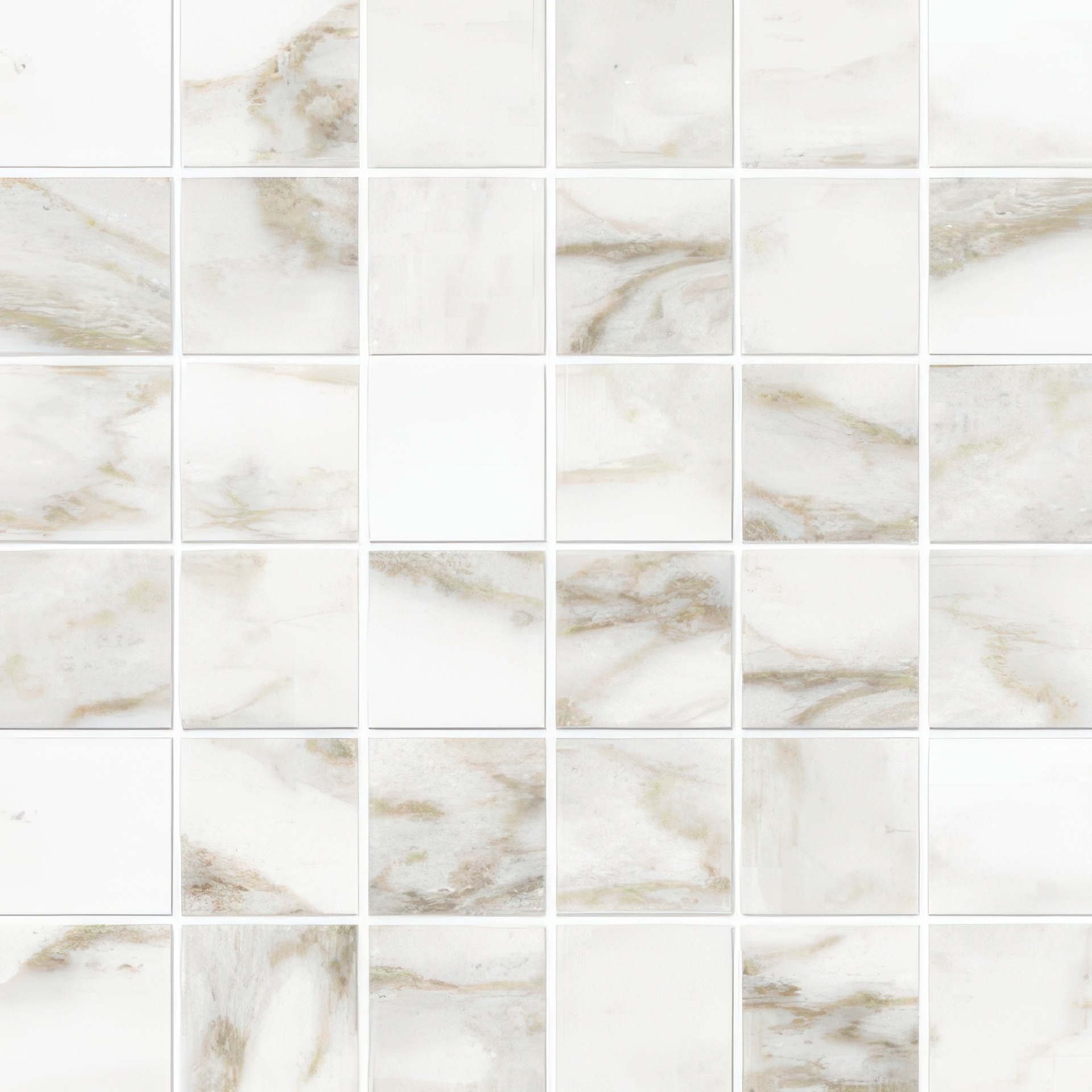Mozart 2x2 Honed or Polished Marble Look Porcelain Mosaic Tile (Mozart: Calacatta Paonazzo, Polished)