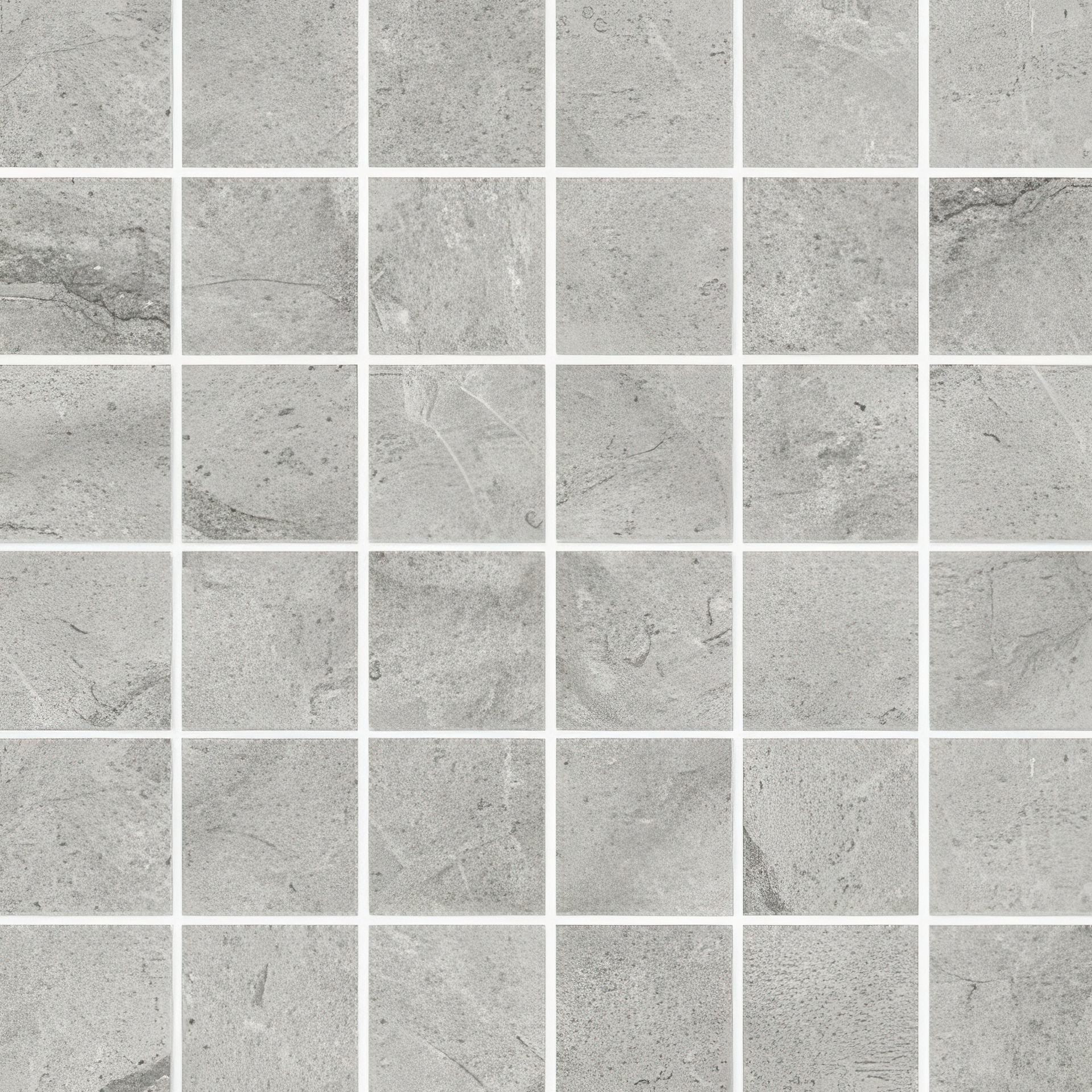 Mozart 2x2 Honed or Polished Marble Look Porcelain Mosaic Tile (Mozart: Paradiso Argento, Honed)