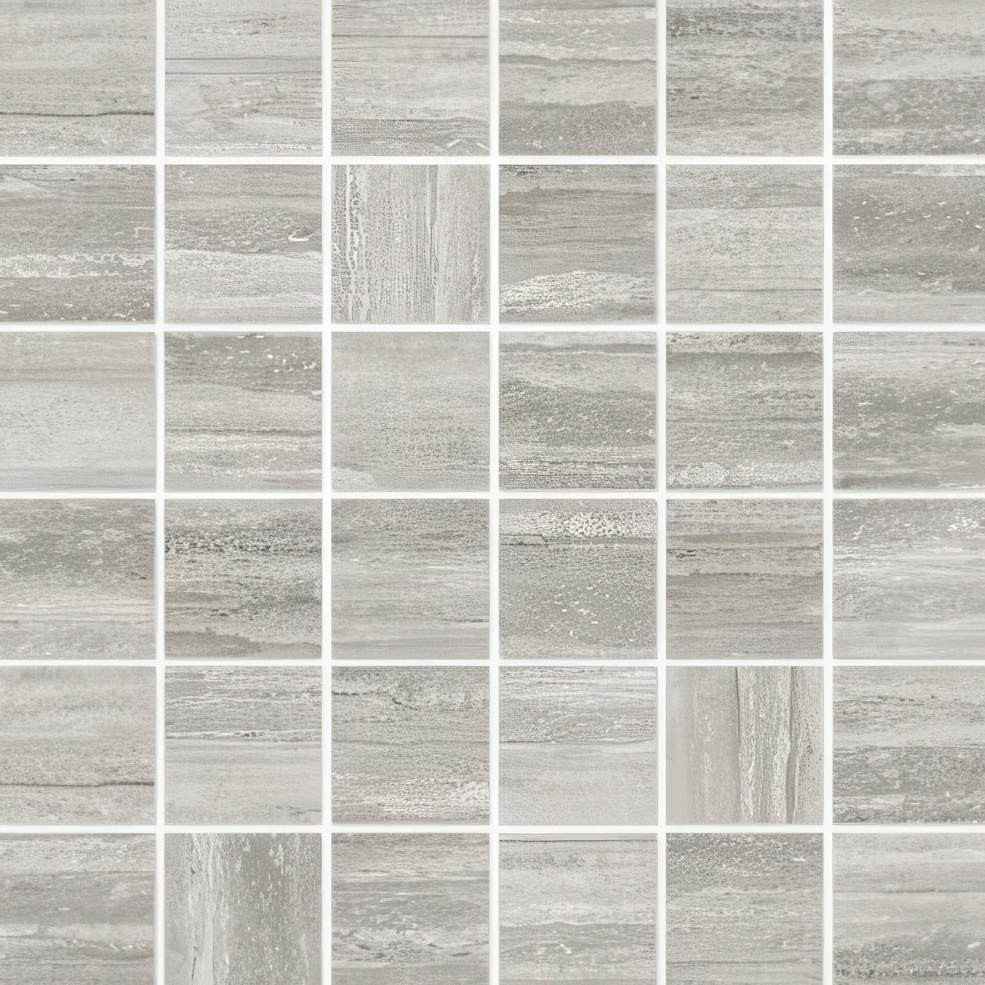 Mozart 2x2 Honed or Polished Marble Look Porcelain Mosaic Tile (Mozart: Travertino Instrata, Polished)