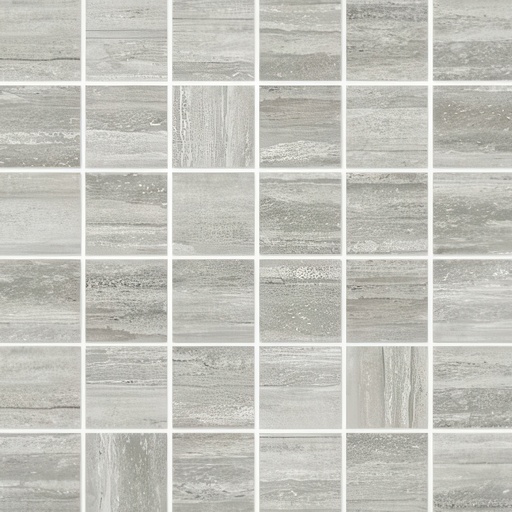 Mozart 2x2 Honed or Polished Marble Look Porcelain Mosaic Tile (Mozart: Travertino Instrata, Honed)