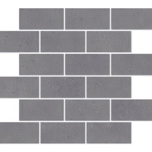 Paradise 2x4 Brick Matte Concrete Look Porcelain Mosaic Tile (Paradise: Heaven)