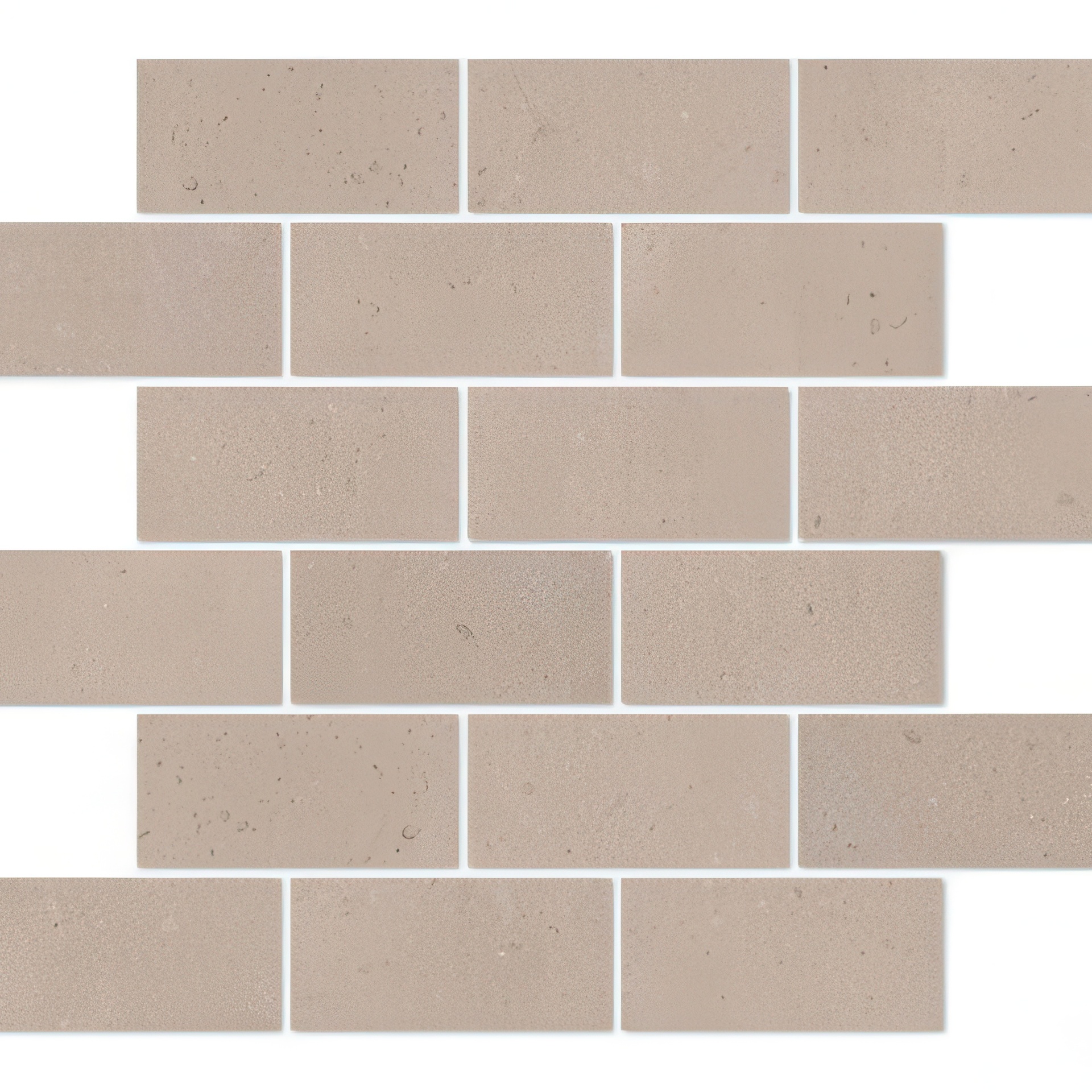 Paradise 2x4 Brick Matte Concrete Look Porcelain Mosaic Tile (Paradise: Moon)