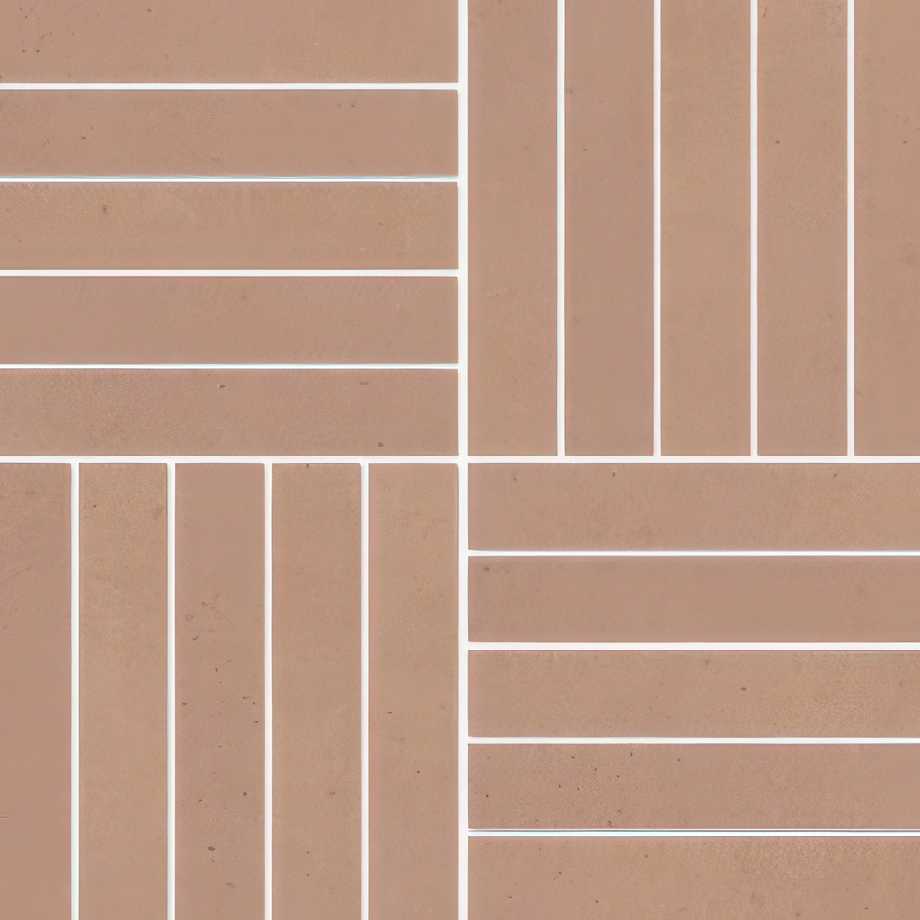 Paradise 1x6 Parquete Matte Concrete Look Porcelain Mosaic Tile