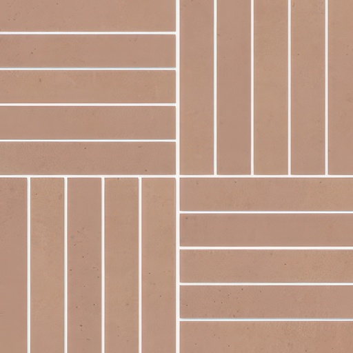 Paradise 1x6 Parquete Matte Concrete Look Porcelain Mosaic Tile (Paradise: Cliff)