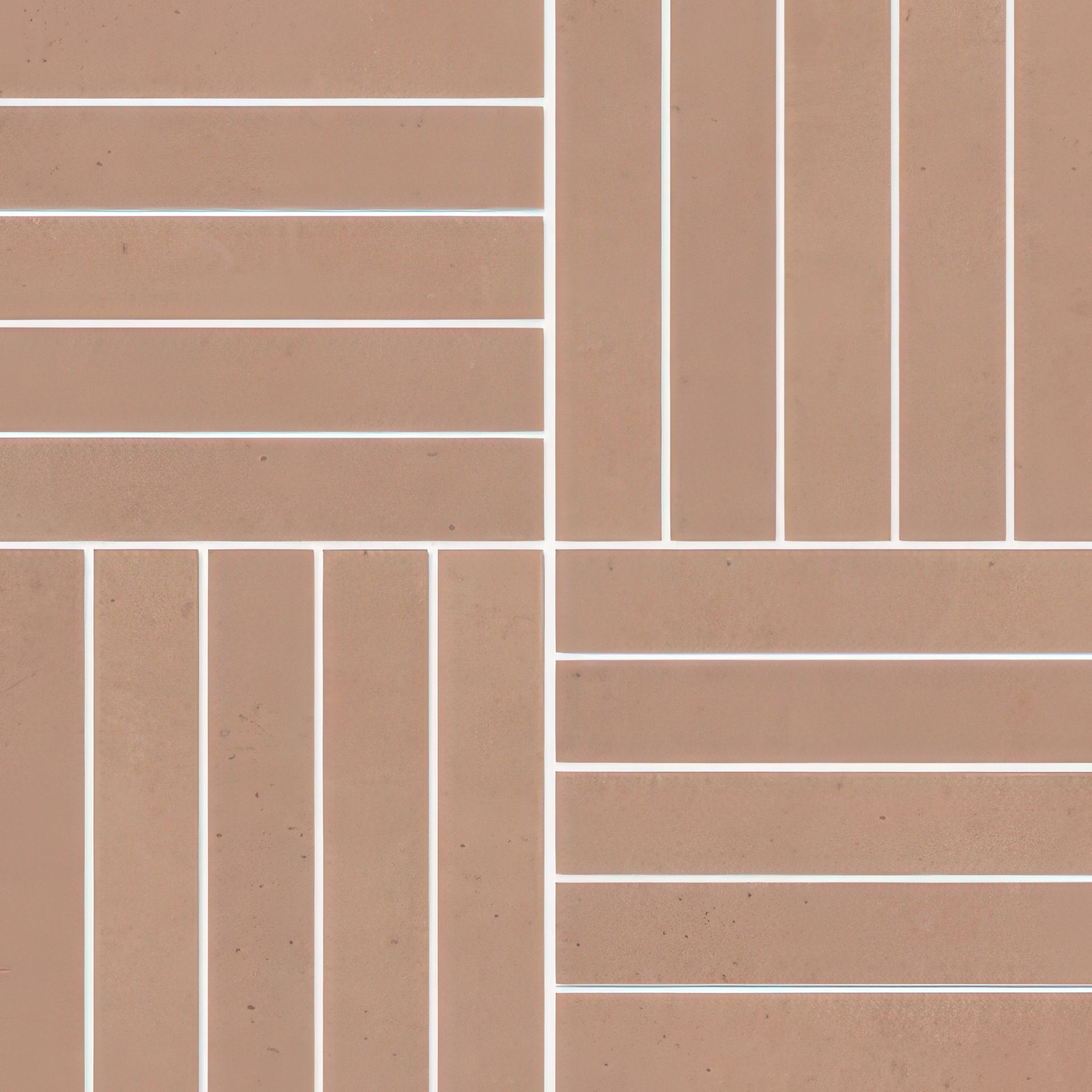 Paradise 1x6 Parquete Matte Concrete Look Porcelain Mosaic Tile (Paradise: Cliff)