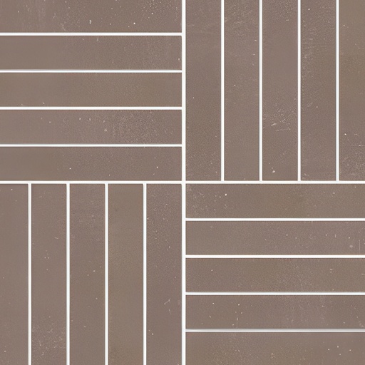 Paradise 1x6 Parquete Matte Concrete Look Porcelain Mosaic Tile (Paradise: City)