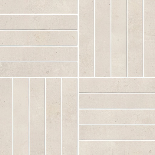 Paradise 1x6 Parquete Matte Concrete Look Porcelain Mosaic Tile (Paradise: Mountain)